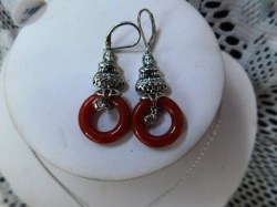 BUDDHA SILVER BROWN JADE EARS3